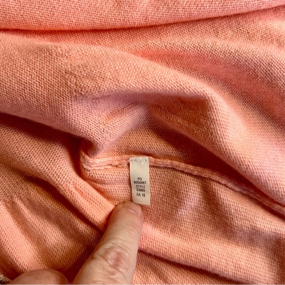 Crewcuts Girls Pink Sweater with Gray Heart Elbows NWT Size 14 - Picture 5 of 5